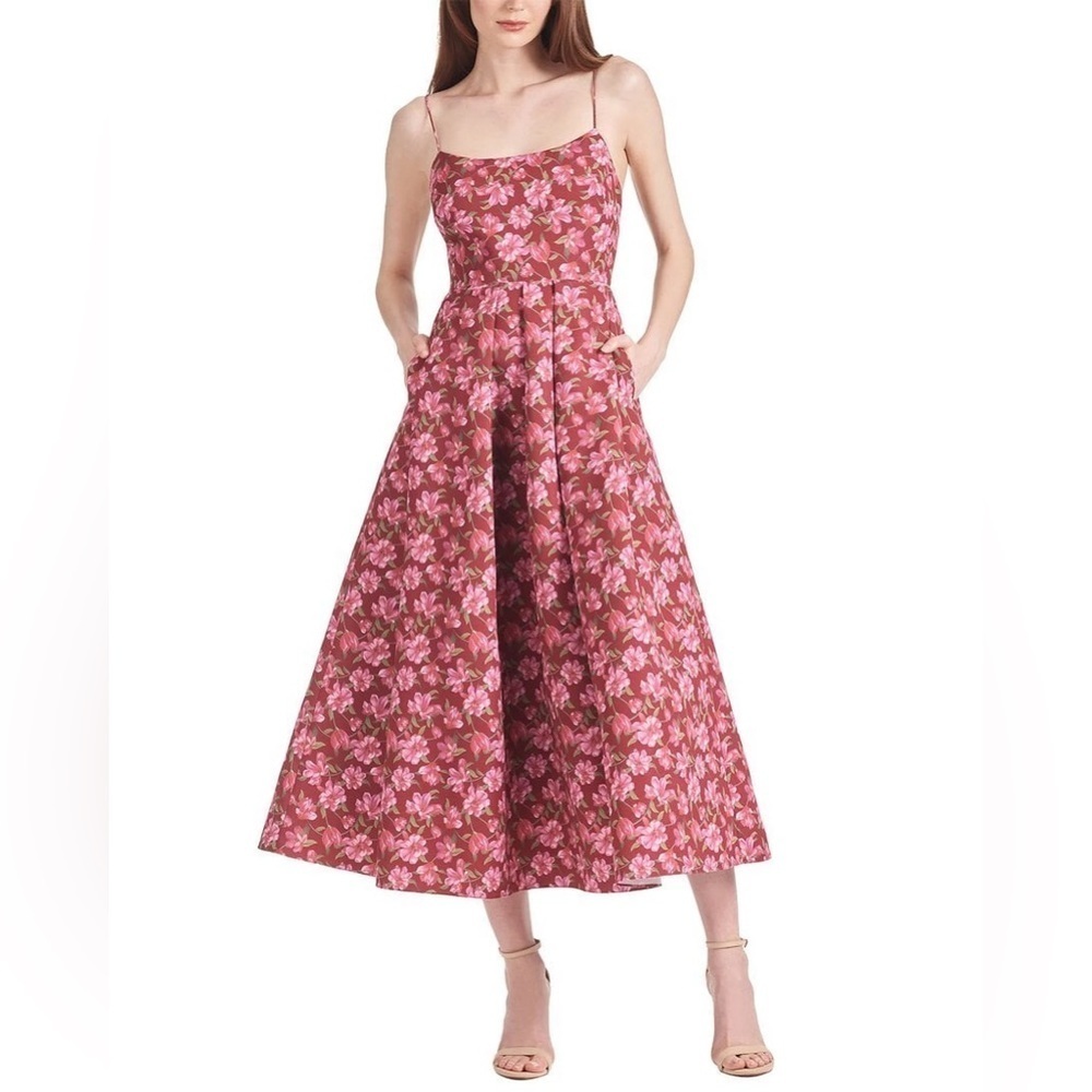 Sachin & Babi Audra Dress NWOT in Bordeaux Bloom